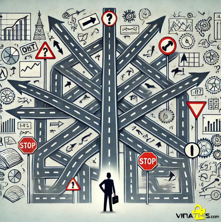 Hình minh hoạ nhiểu loạn thông tin và định hướng - A.I