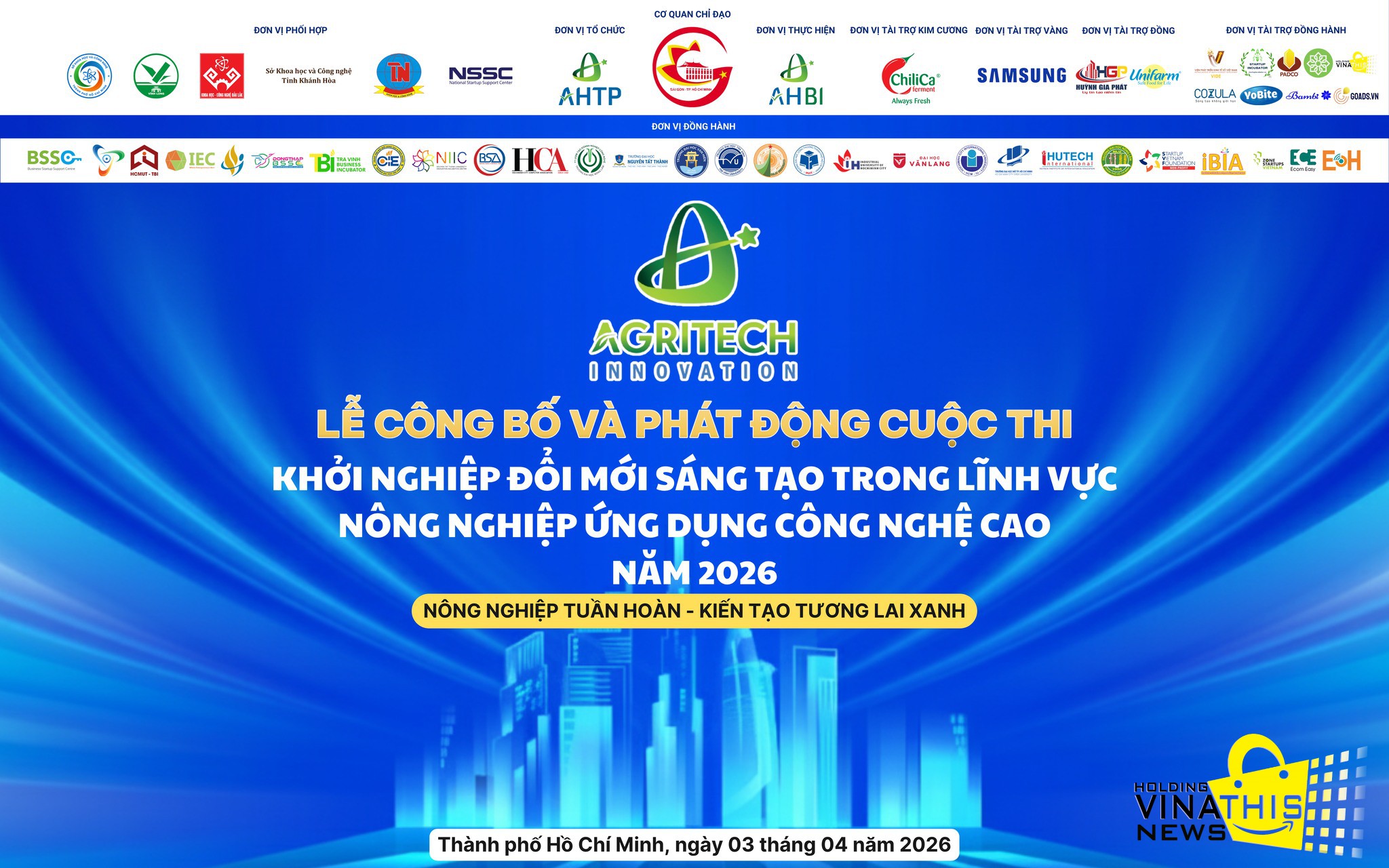 VINATHIS HOLDING ĐỒNG HÀNH CÙNG CUỘC THI KHỞI NGHIỆP NÔNG NGHIỆP CÔNG NGHỆ CAO 2026